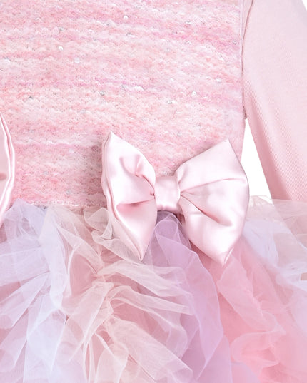 kids atelier mimi tutu Blush Pastel Emira Bow Dress Sets