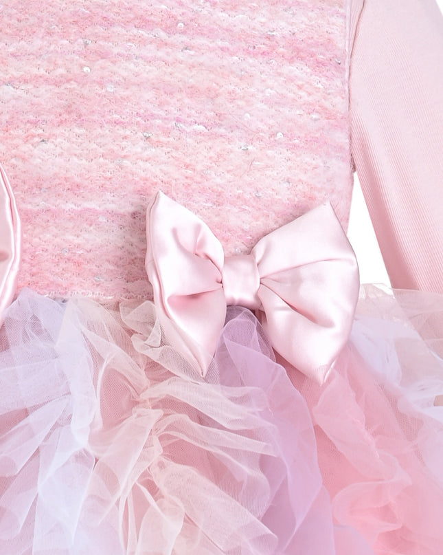 kids atelier mimi tutu Blush Pastel Emira Bow Dress Sets