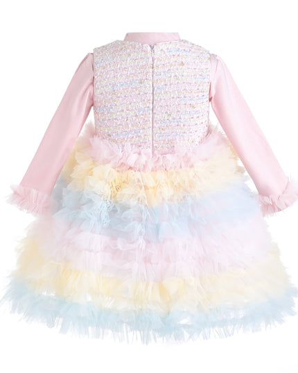 kids atelier mimi tutu Soft Pink Calina Bow Dress Sets