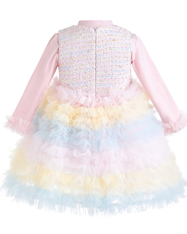 kids atelier mimi tutu Soft Pink Calina Bow Dress Sets