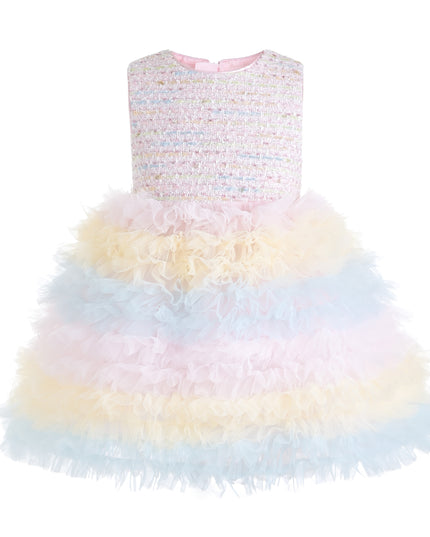 kids atelier mimi tutu Soft Pink Calina Bow Dress Sets