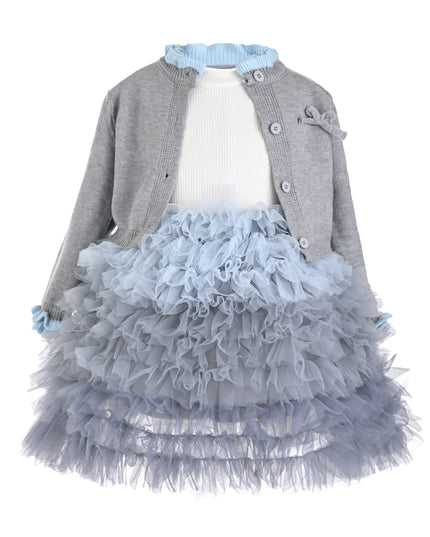 kids atelier mimi tutu Slate Blue Nola Daydream Dress Sets