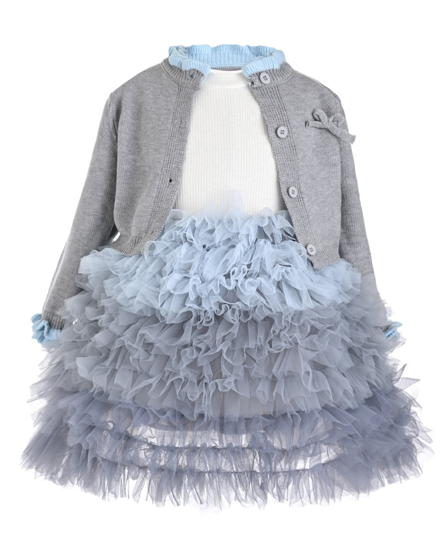 kids atelier mimi tutu Slate Blue Nola Daydream Dress Sets