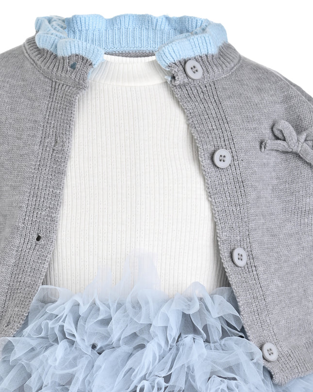 kids atelier mimi tutu Slate Blue Nola Daydream Dress Sets