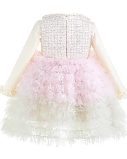 kids atelier mimi tutu Light Pink Lina Pixie‑Twirl Dress Sets