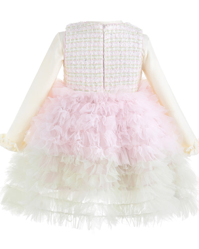 kids atelier mimi tutu Light Pink Lina Pixie‑Twirl Dress Sets