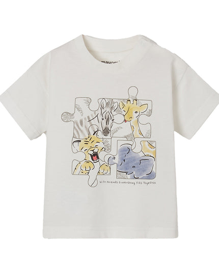 MAYORAL-S/S T-SHIRT-1013-59-OFF WHITE