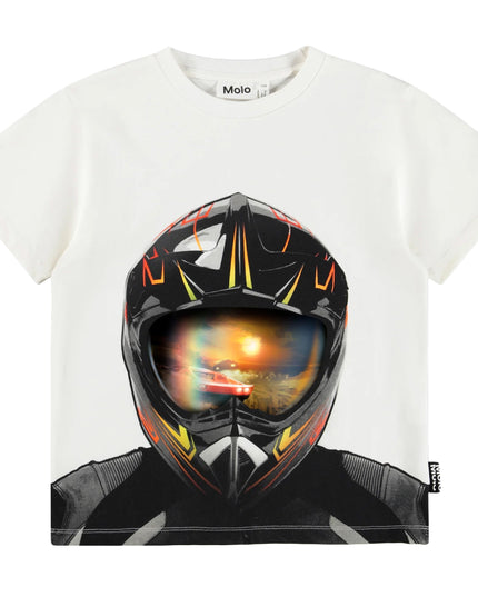 kids atelier molo Riley White Graphic T-Shirt