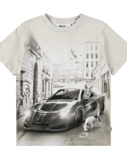 kids atelier molo Gray Riley CurioCity Dogs T-Shirt