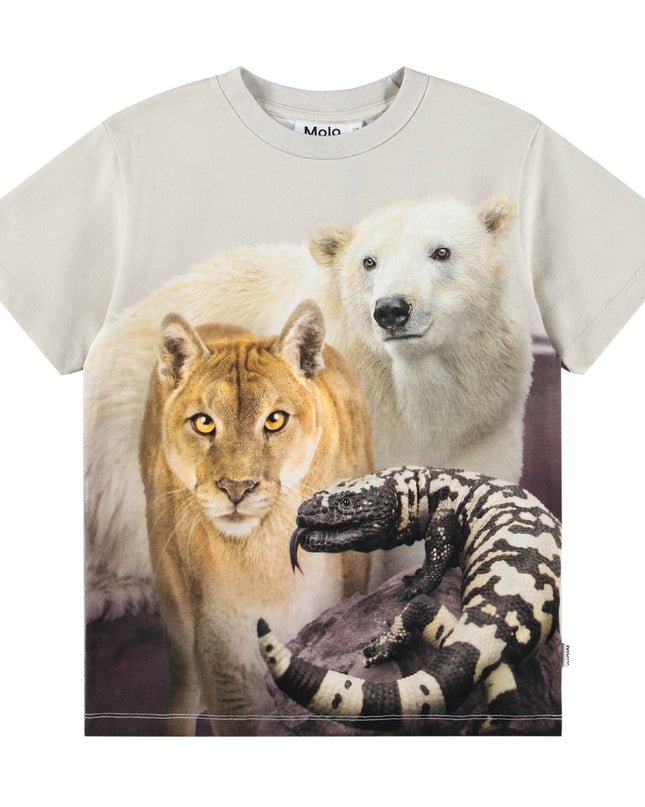 kids atelier molo Beige Riley Trio United T-Shirt