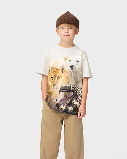 kids atelier molo Beige Riley Trio United T-Shirt