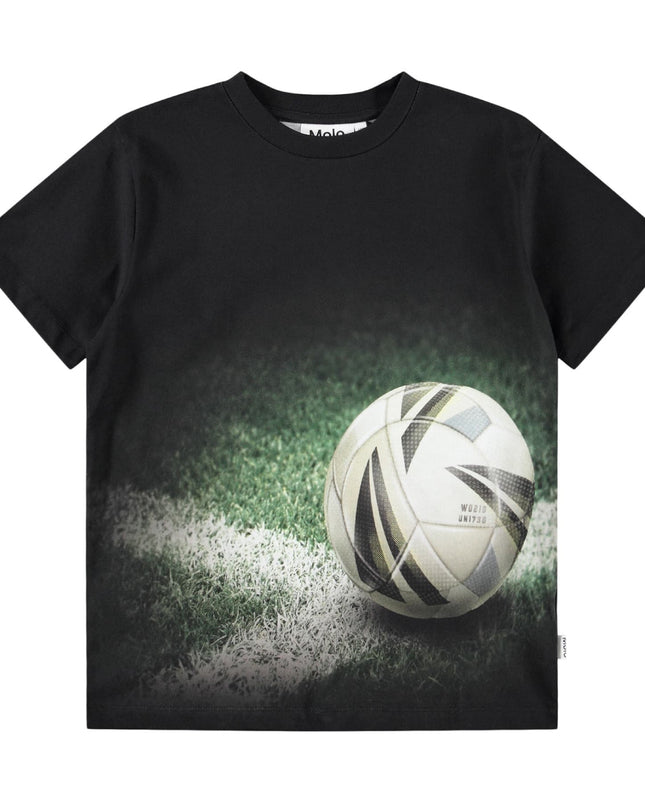 kids atelier molo Black Riley United Field T-Shirt