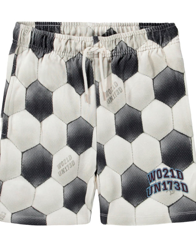 kids atelier molo Gray Adian Football Moon Shorts