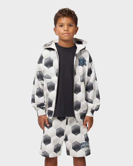 kids atelier molo Gray Adian Football Moon Shorts
