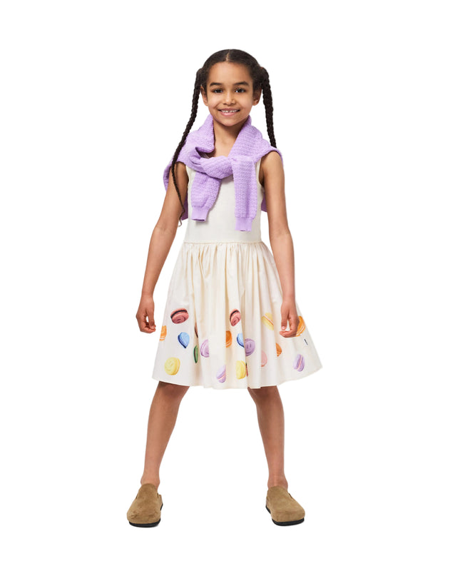 kids atelier Molo Yellow Dress with Macaron Print