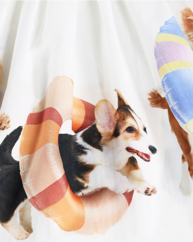 kids atelier Molo Cassandra Puppy Print Dress