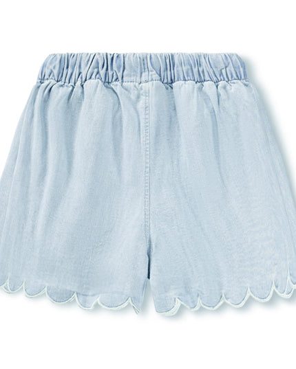 kids atelier Molo Addie Washed Chambrey Shorts