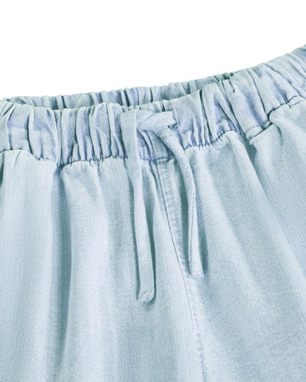kids atelier Molo Addie Washed Chambrey Shorts