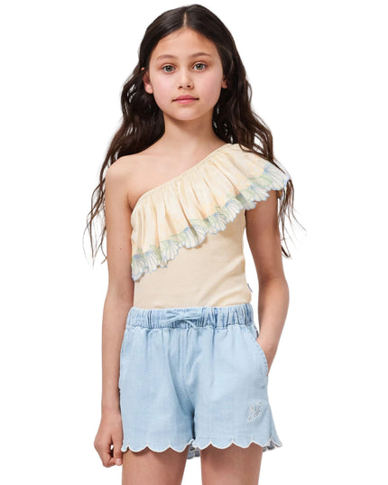 kids atelier Molo Addie Washed Chambrey Shorts