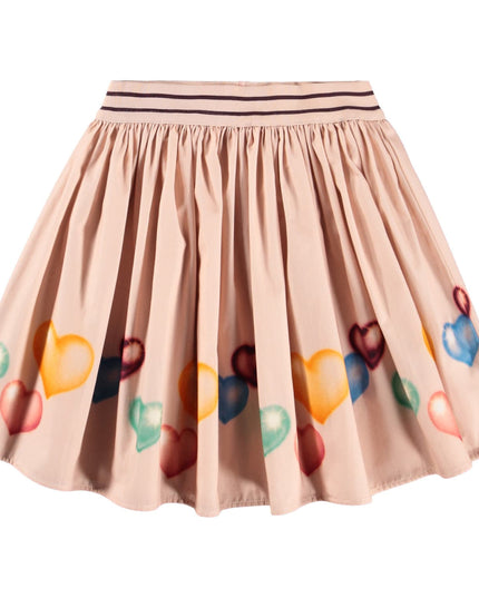 kids atelier molo Pink Brenda Colorful Hearts Skirt