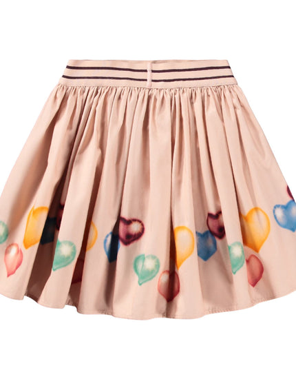 kids atelier molo Pink Brenda Colorful Hearts Skirt