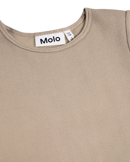 kids atelier molo Brown Cyrusila Sequin Heart Tulle Dress
