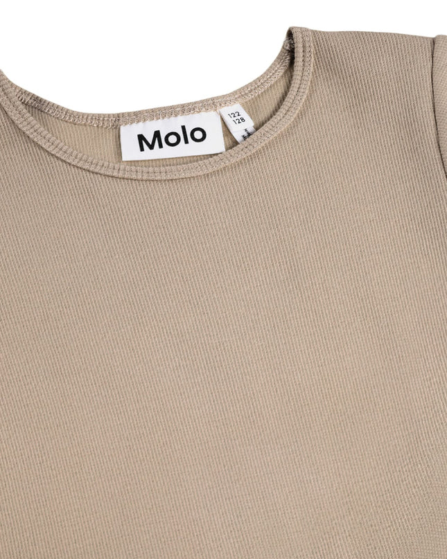 kids atelier molo Brown Cyrusila Sequin Heart Tulle Dress