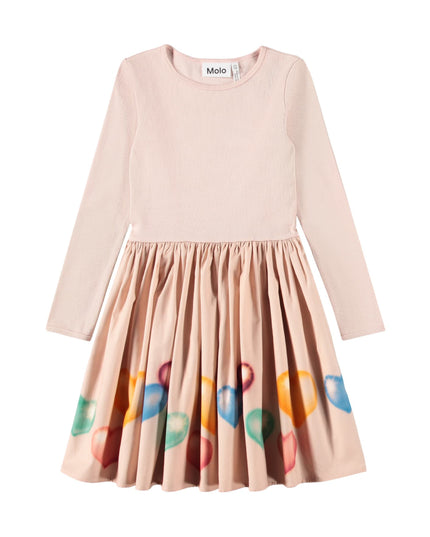 kids atelier molo Pink Colorful Hearts Casie Dress