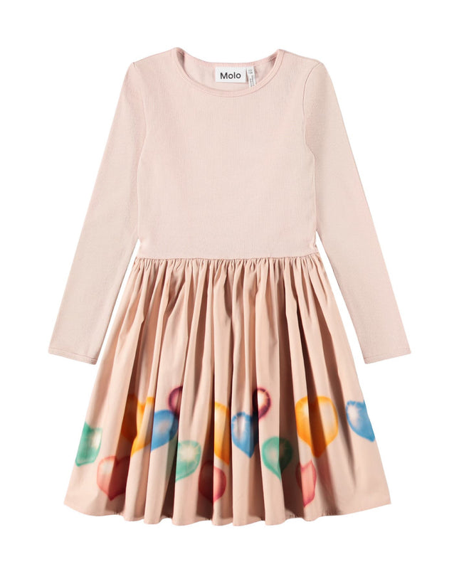 kids atelier molo Pink Colorful Hearts Casie Dress