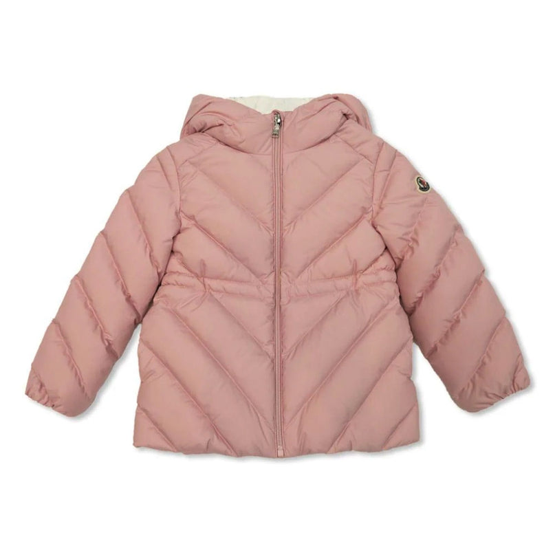 Pink Sanaa Hooded Down Coat kids atelier