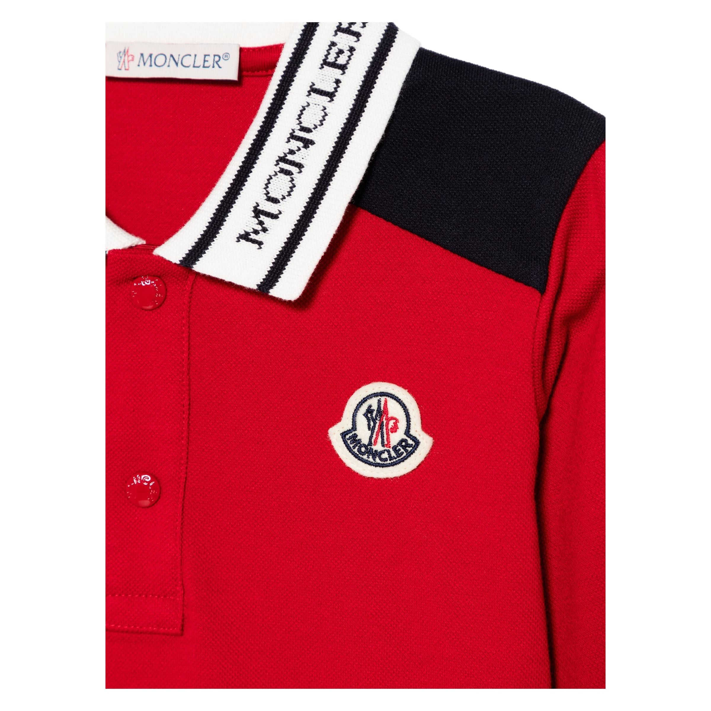 Red Long Sleeve Polo kids atelier