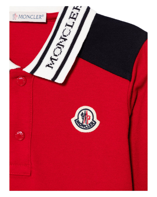 Red Long Sleeve Polo