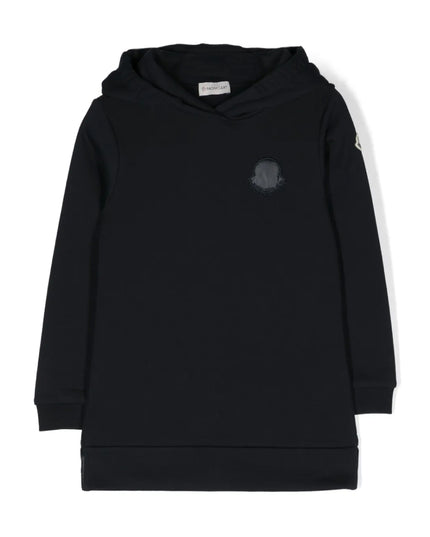 kids atelier moncler Navy Blue Sweatshirt Dress