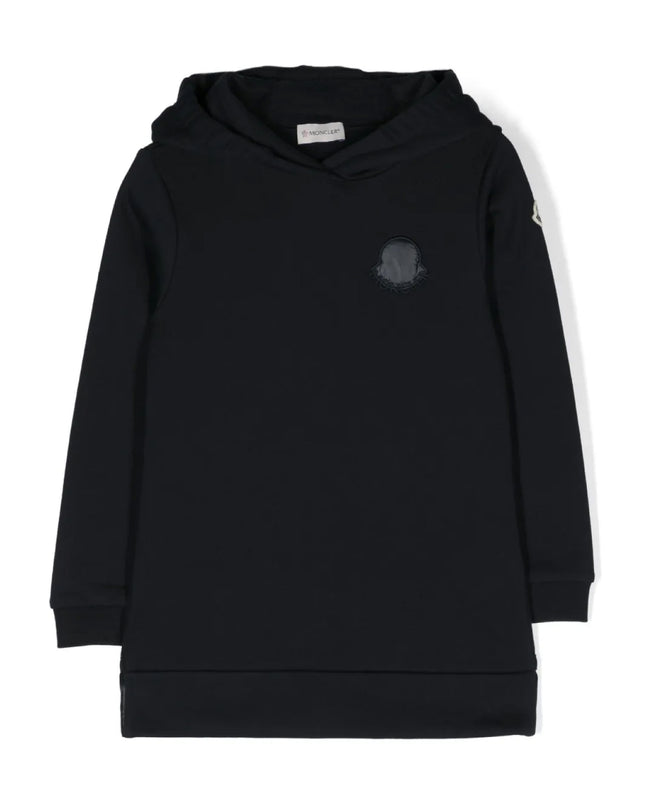 kids atelier moncler Navy Blue Sweatshirt Dress