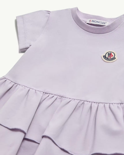 kids atelier moncler Ruffle Cotton Dress
