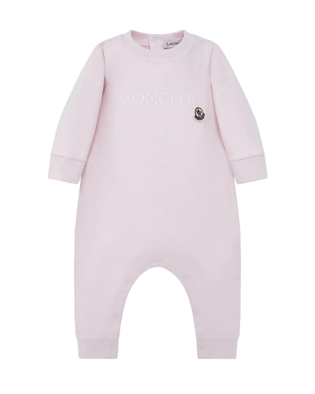 kids atelier moncler Logo Cotton Baby Grow