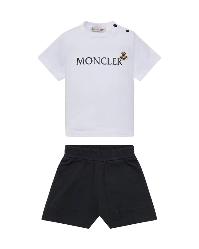 kids atelier moncler Logo Cotton Set