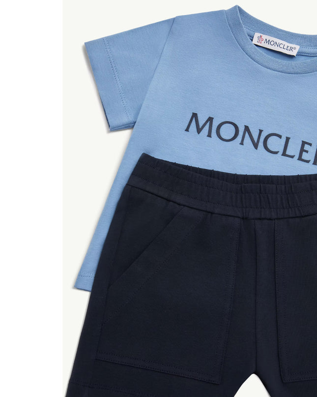 kids atelier moncler Logo Cotton Set 