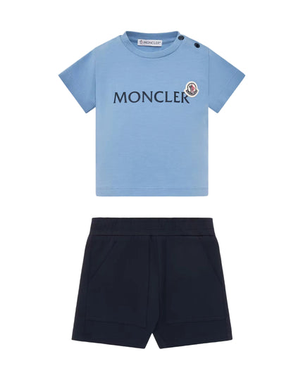 kids atelier moncler Logo Cotton Set 