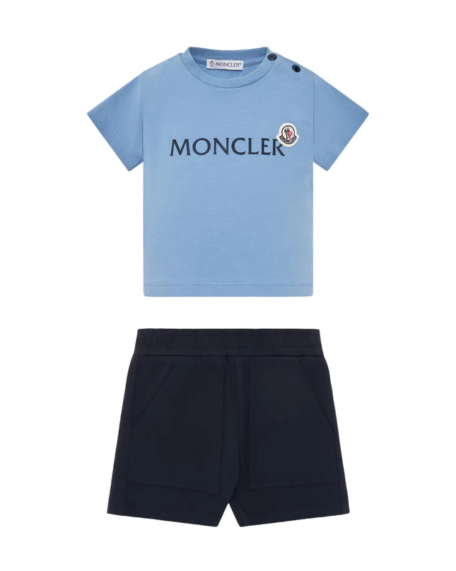 kids atelier moncler Logo Cotton Set 