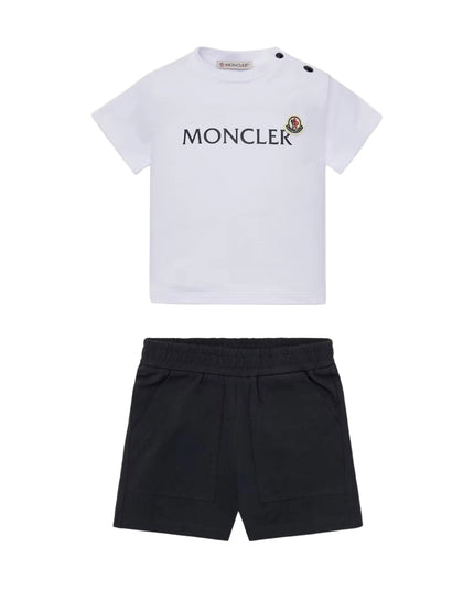 kids atelier moncler Logo Cotton Set
