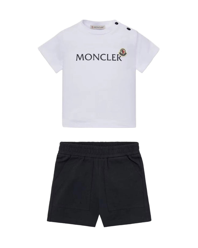 kids atelier moncler Logo Cotton Set
