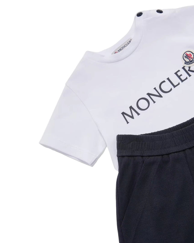 kids atelier moncler Logo Cotton Set