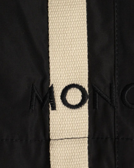 kids atelier moncler Dark Blue Logo-Embroidered Swim Shorts