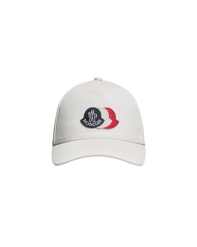 Tricolor Logo Patch Cotton Gabardine Baseball Cap