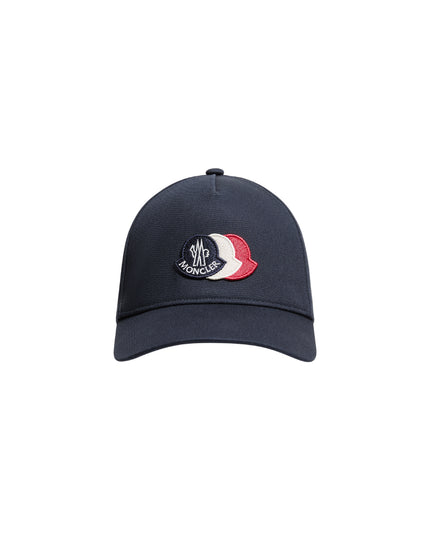 kids atelier moncler Tricolour Logo Cotton Baseball Cap