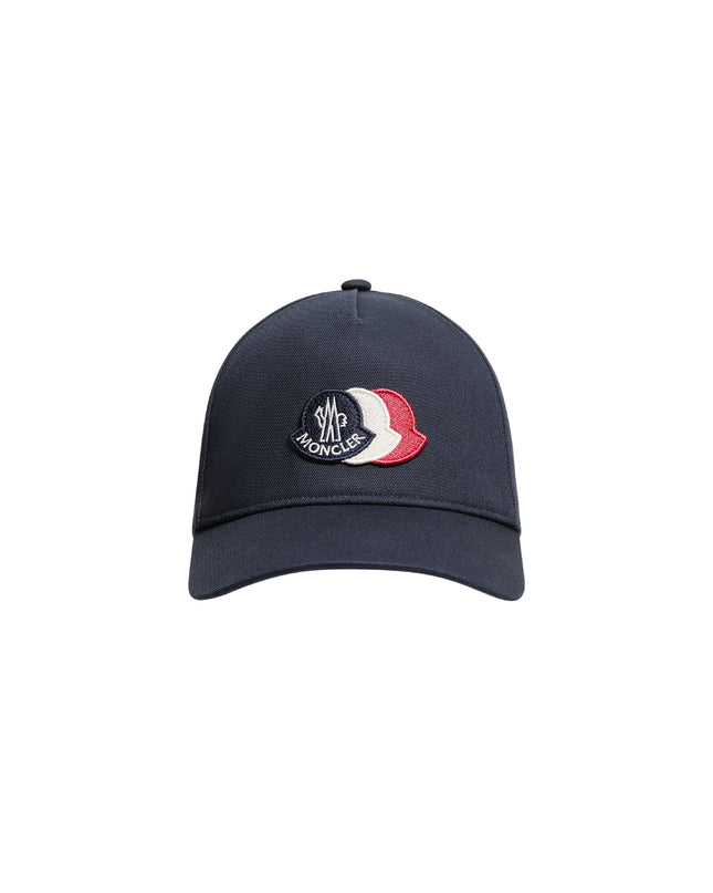 kids atelier moncler Tricolour Logo Cotton Baseball Cap