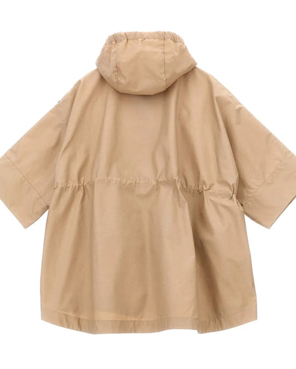 kids atelier moncler Beige Hooded Drawstring Jacket
