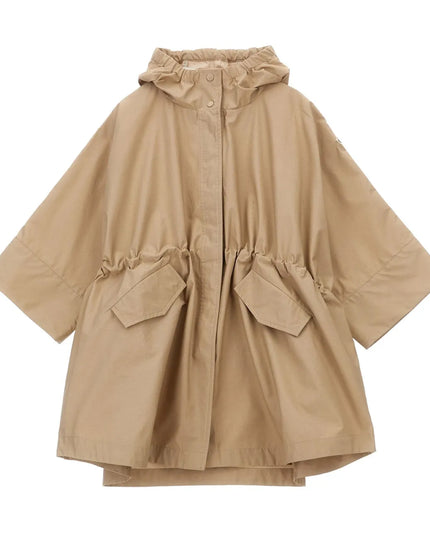 kids atelier moncler Beige Hooded Drawstring Jacket