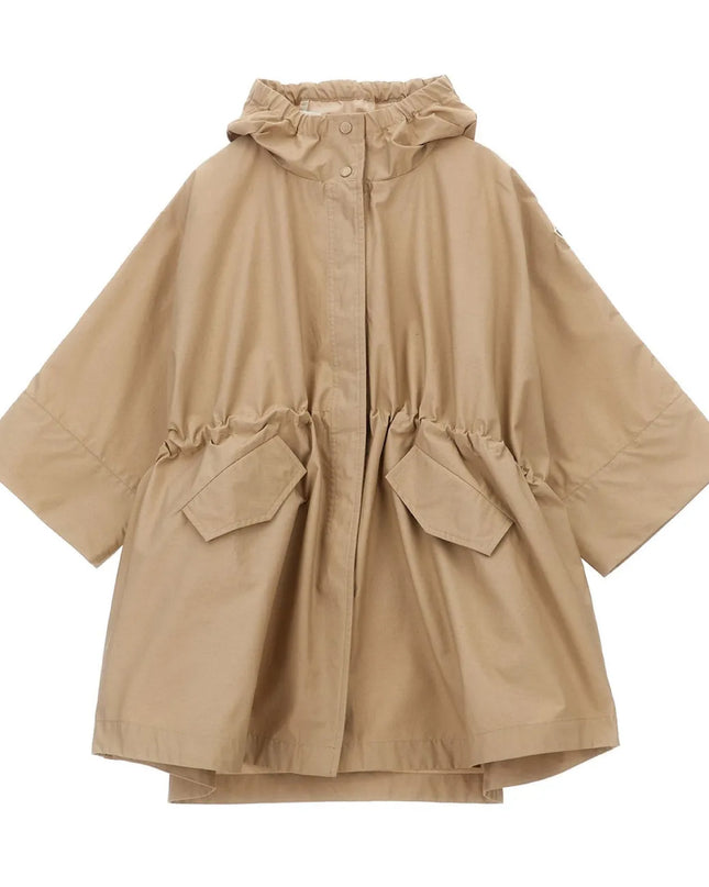 kids atelier moncler Beige Hooded Drawstring Jacket